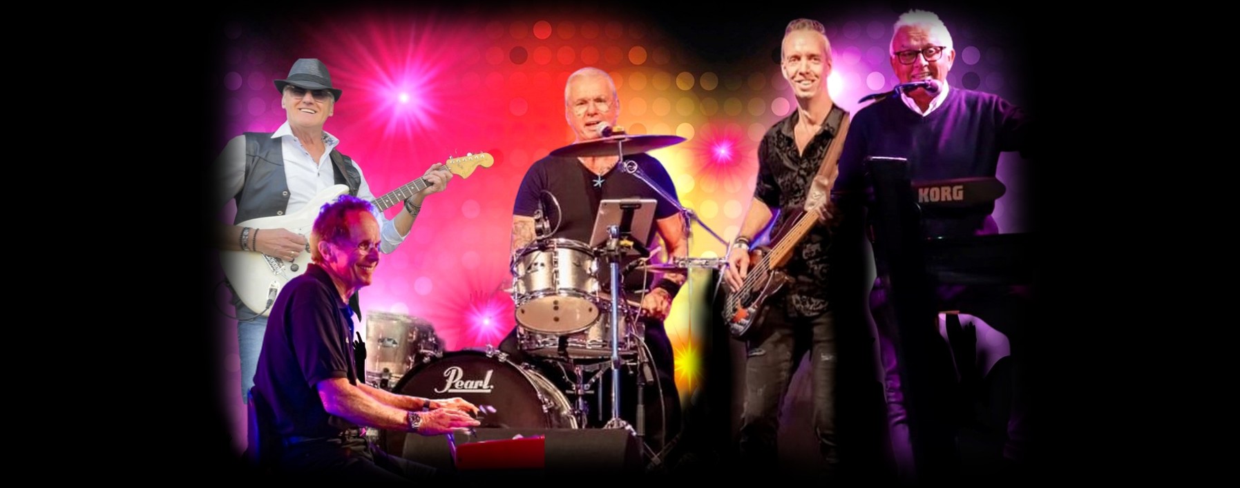 De muzikanten van allround coverband BAHAMAS